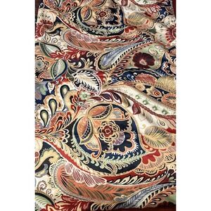 Pier 1 Imports Window Curtain Panels Set Of 4 Paisley Colorful Polyester 54x84"